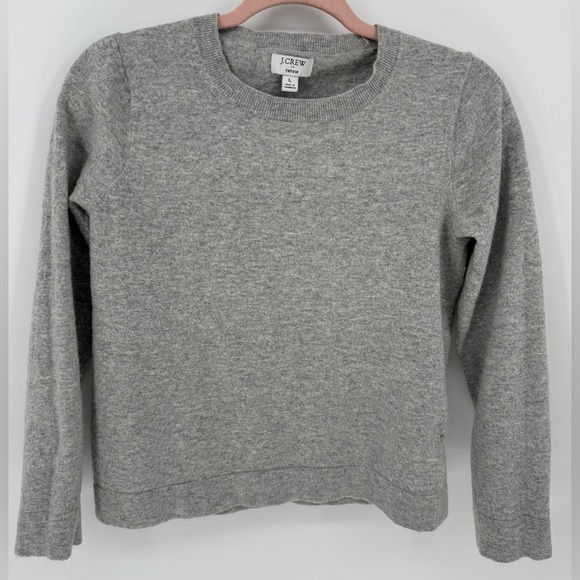 J. Crew Cotton-Merino wool blend Teddie sweater - Picture 1 of 9